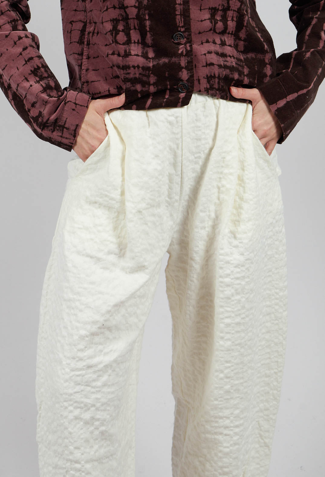 Bian SU Plain Trousers in Luna