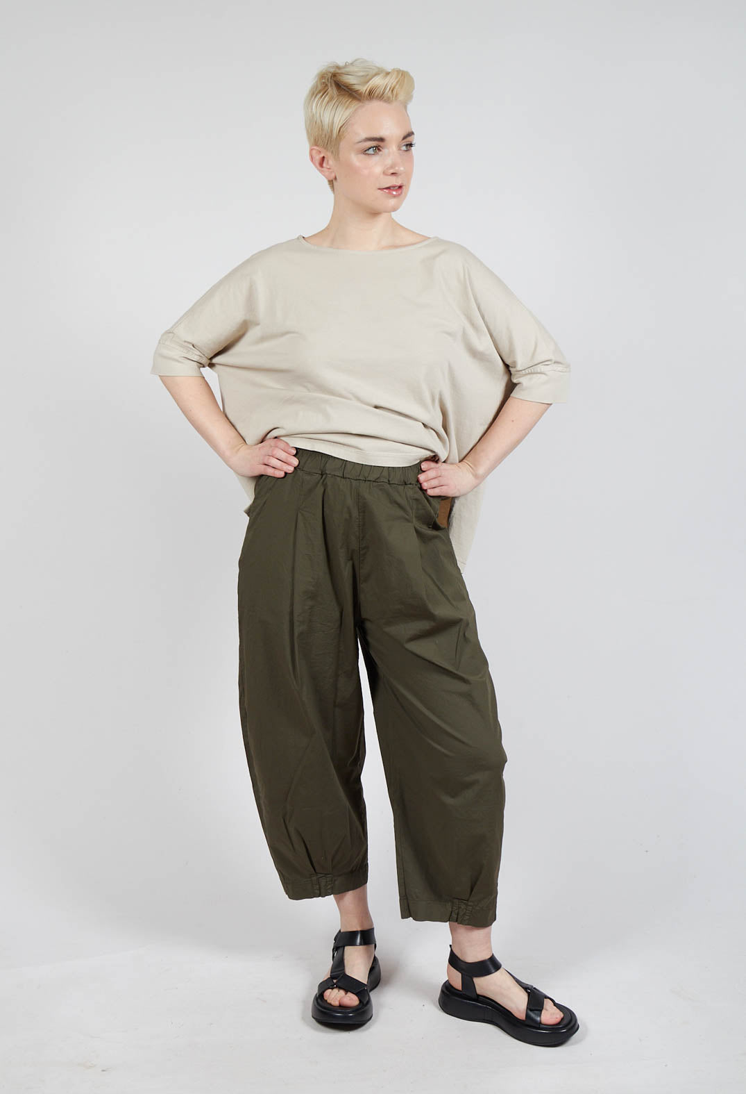Bianco P Trousers in Alga