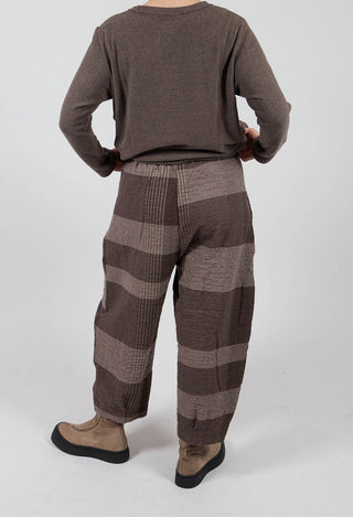Bianco S Tsant Check Trousers in Rinde