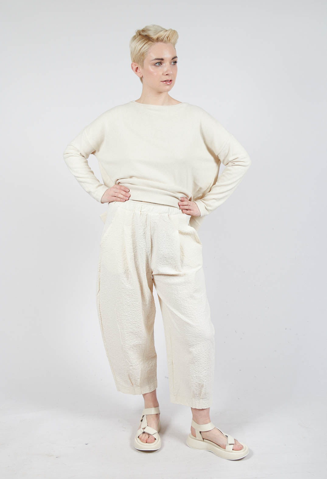 Bianco SU Trousers in Mandorla