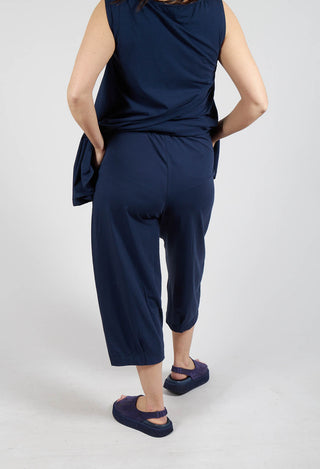 Bianco U Trousers in Blu