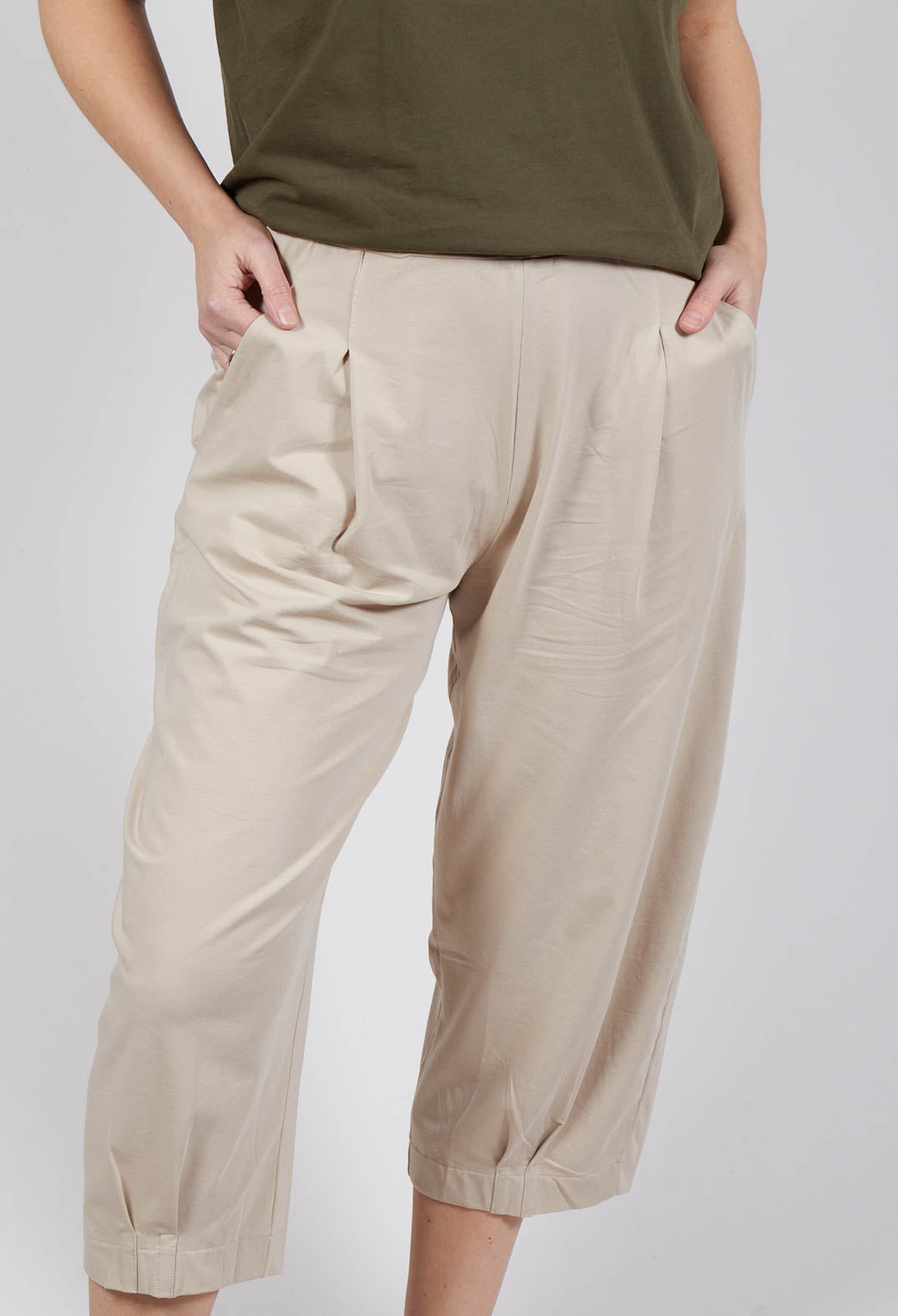 Bianco U Trousers in Grezzo