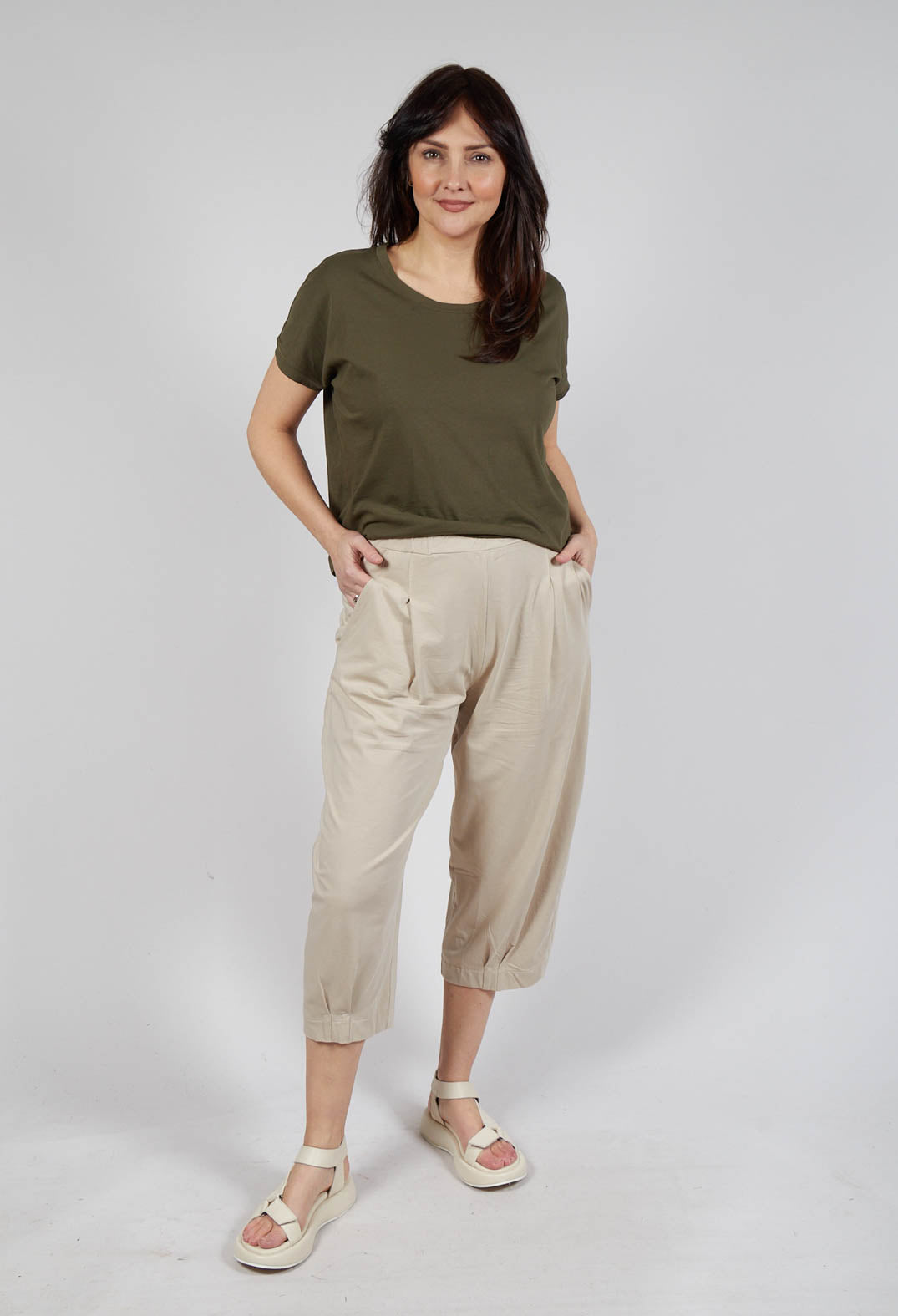 Bianco U Trousers in Grezzo