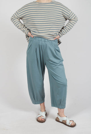 Bianco U Trousers in Lago