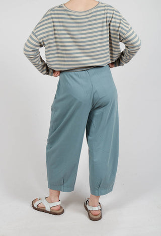 Bianco U Trousers in Lago