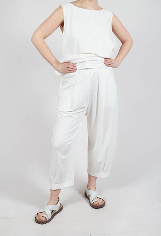 Bianco U Trousers in Latte