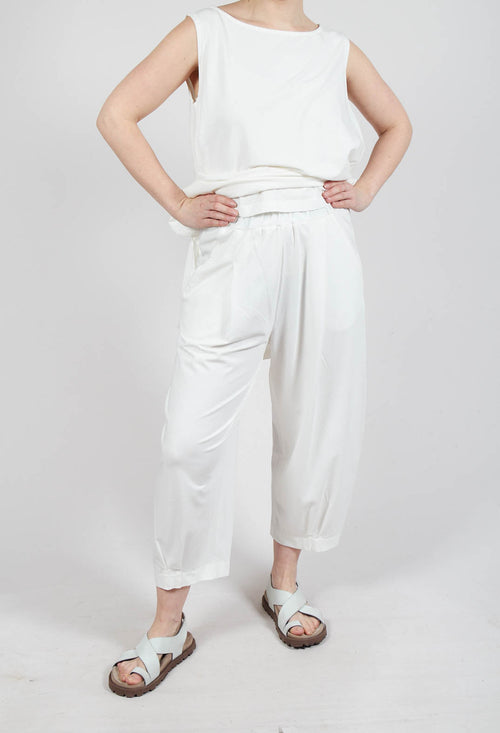 Bianco U Trousers in Latte