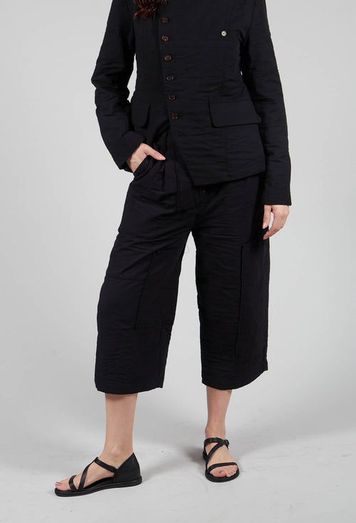 Bias Front Culottes in Black