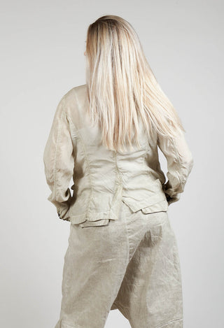 Bleached Jacket in Straw Cloud