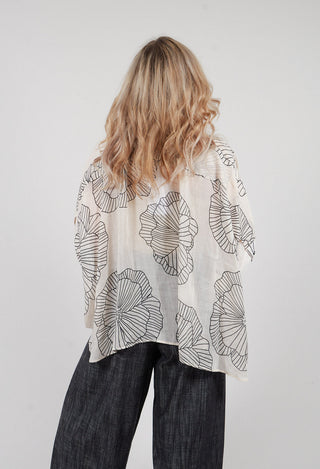Blouse in Stampa Oyster