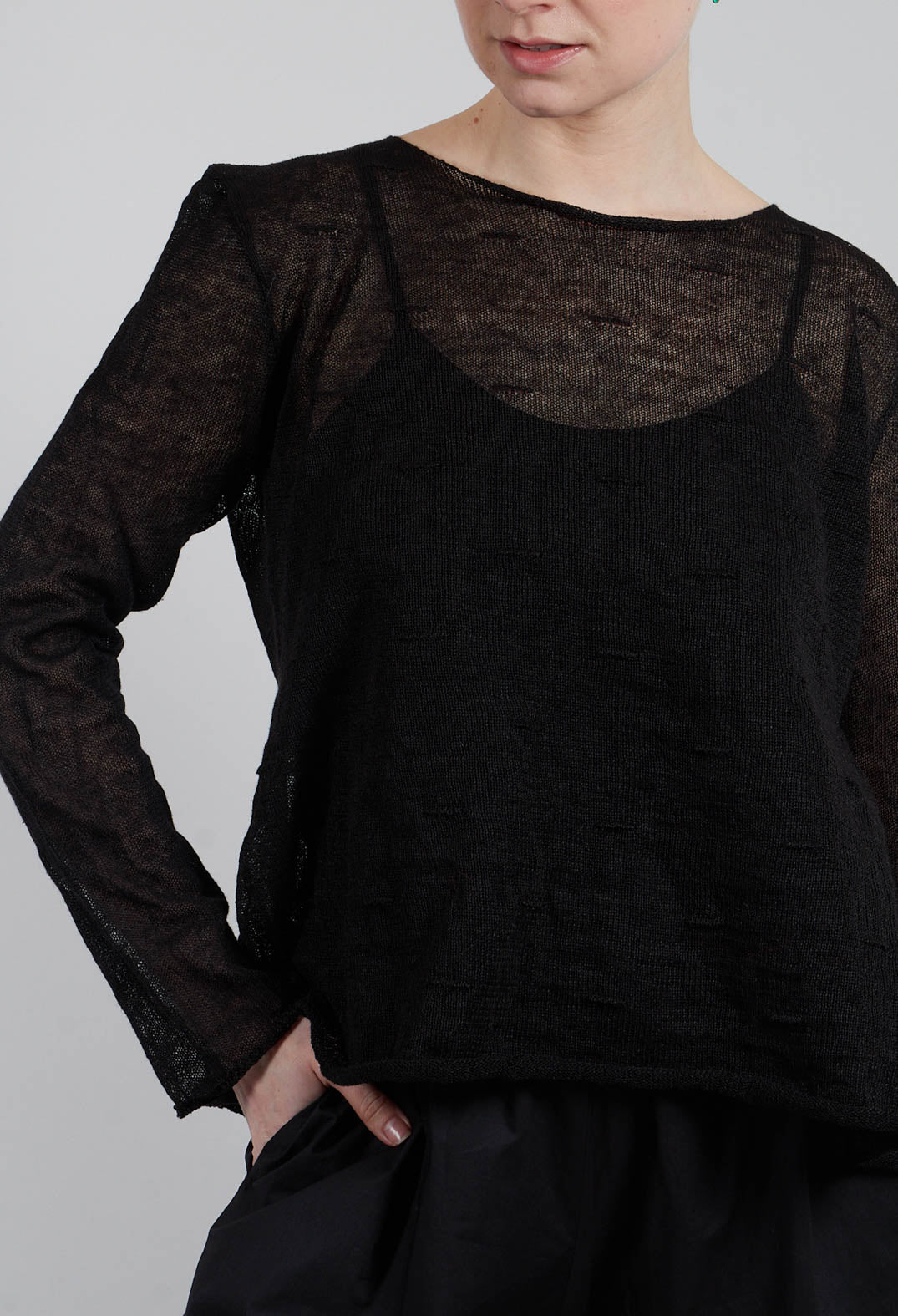 Boatneck Top in Bianco