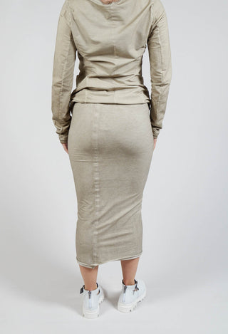 Bodycon Pencil Skirt in Straw Cloud