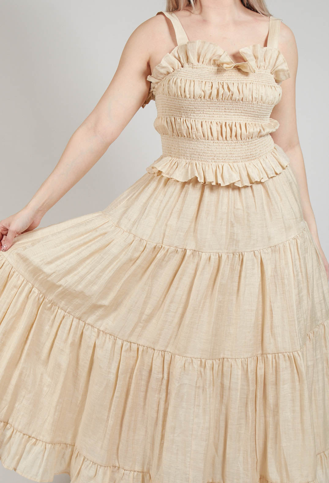 Bohemian Dress in Sand