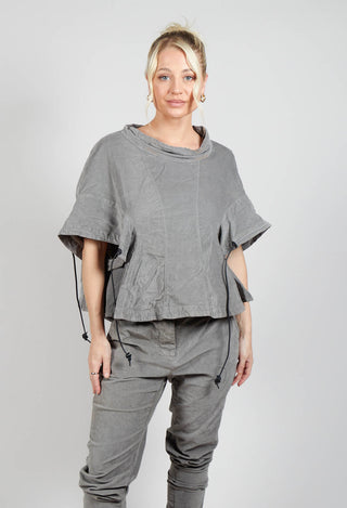 Boned Blouse in Pencil Cloud