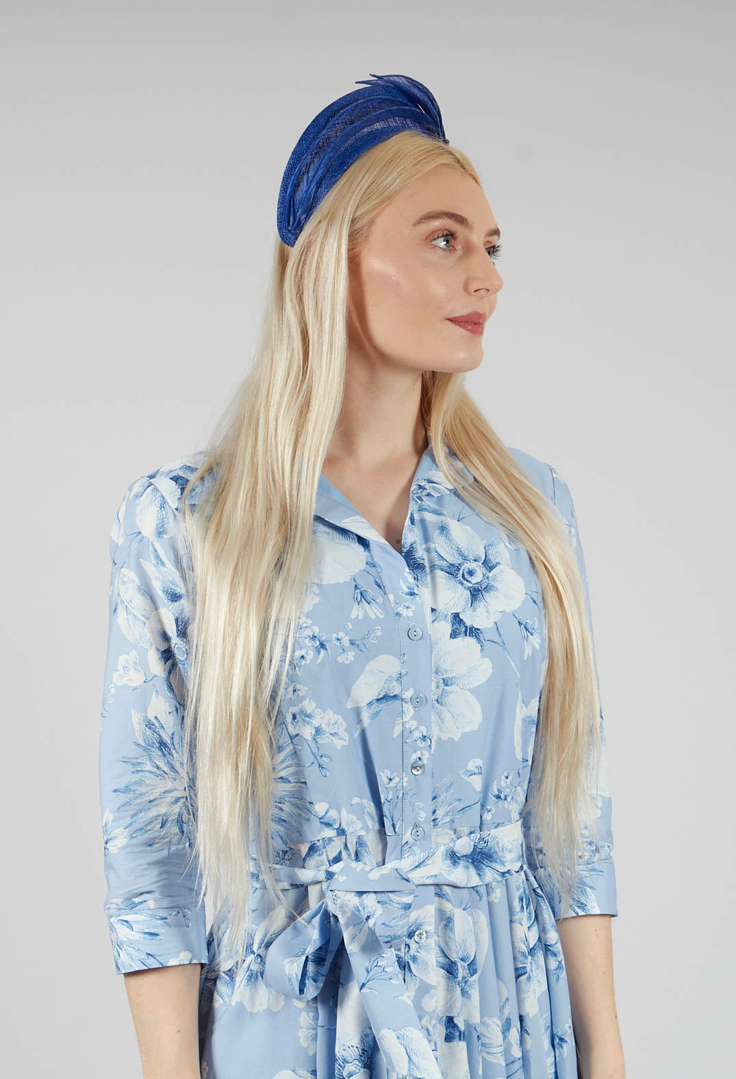 Bow Headband in Cobalt