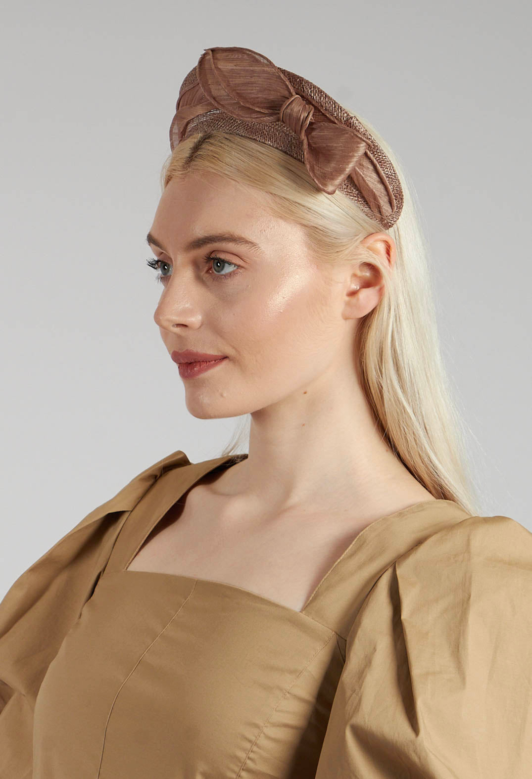 Bow Headband in Coffee