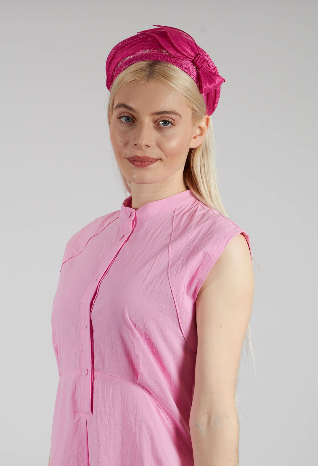 Bow Headband in Magenta