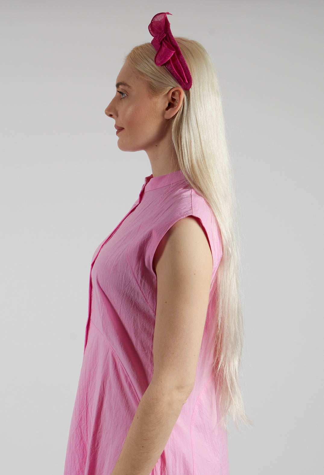 Bow Headband in Magenta