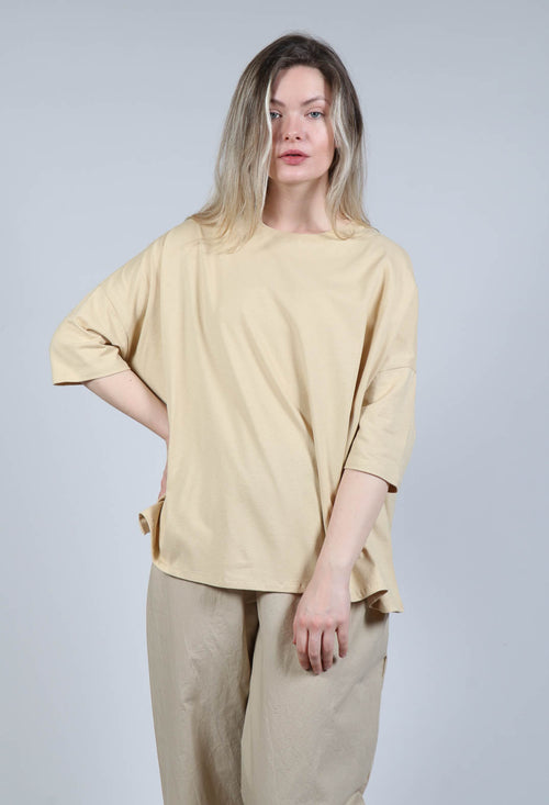 Boxy Fit T-Shirt in Natural