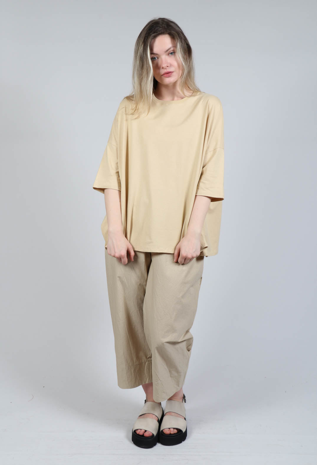 Boxy Fit T-Shirt in Natural