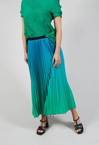 Boxy Skirt in Biscay and Fern
