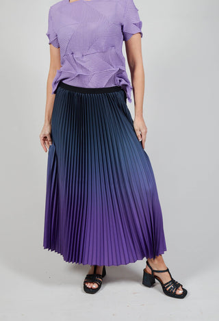 Boxy Skirt in Blueberry and Lavender