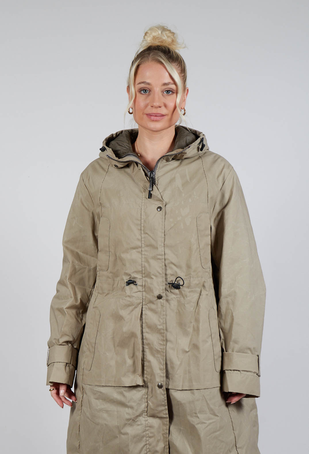 British Millerain Downcoat in Silt