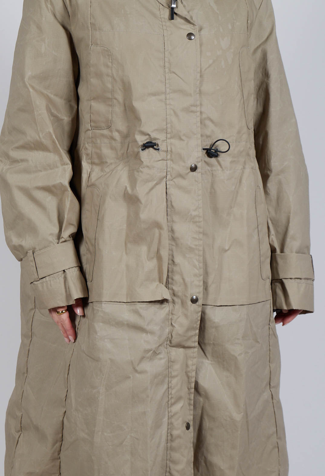 British Millerain Downcoat in Silt