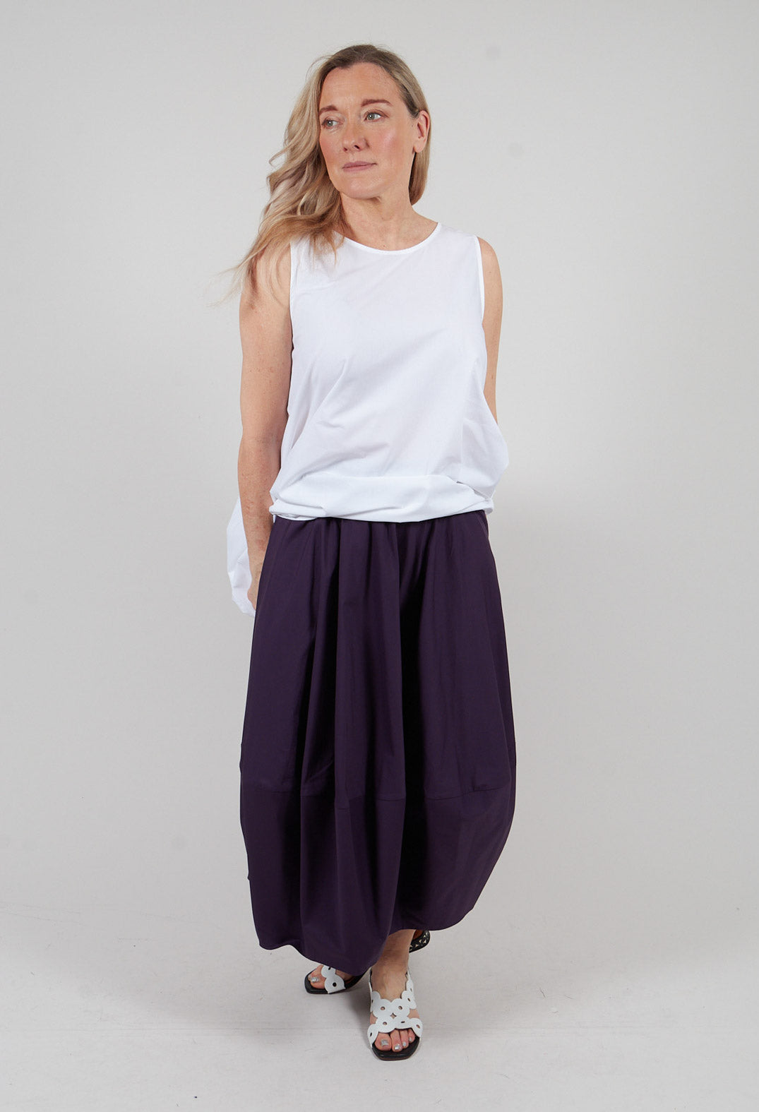 Bubble Skirt in Mauve