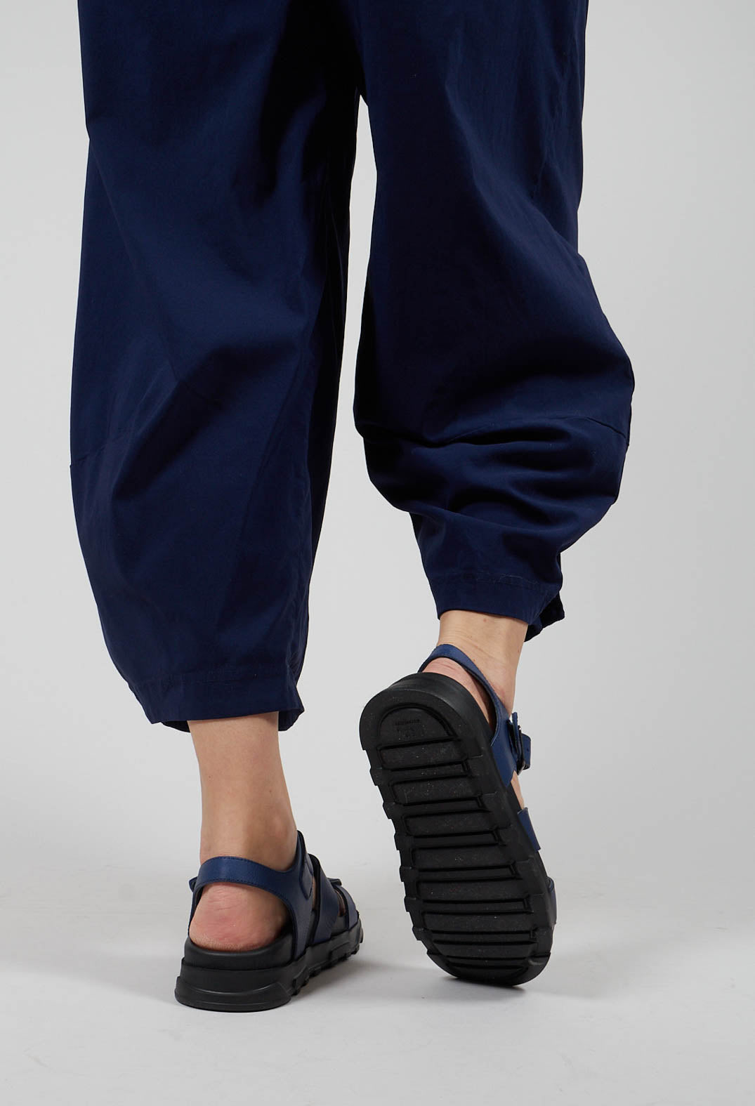 Buckle Sandal in Gasoline Blu Indemoniato