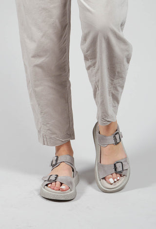 Buckle Sandals in London Cincilla