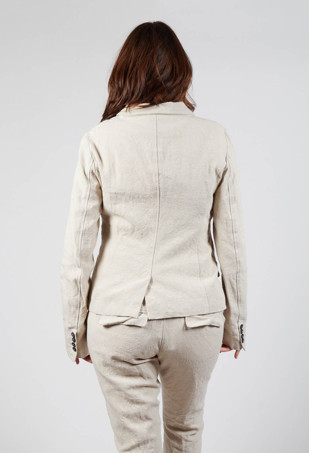 Button Jacket in Bone Mel