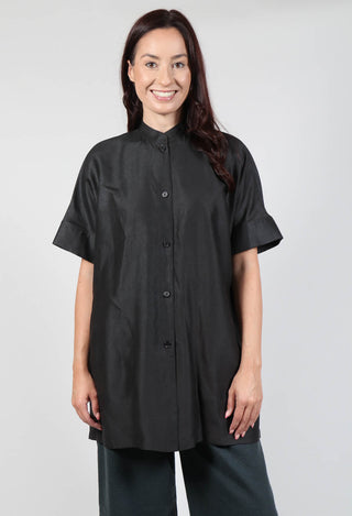 Button Up Cropped Shirt