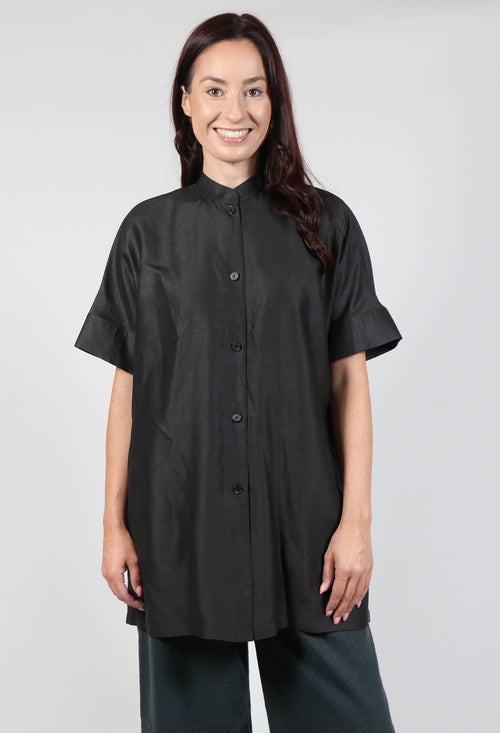 Button Up Cropped Shirt