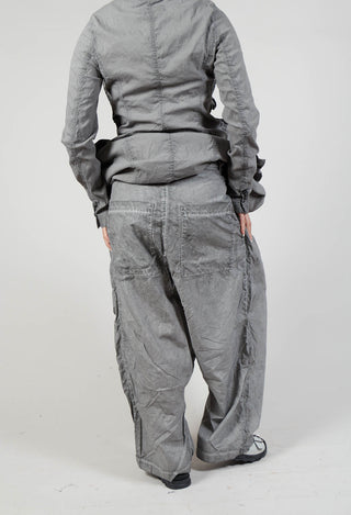 Button-Up Trousers in C.Coal 70% Cloud