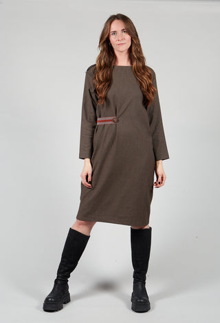 Fluid Shift Dress with Side Detail in Korten