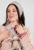 Abstract Murano Glass Bracelet in Soft Pink