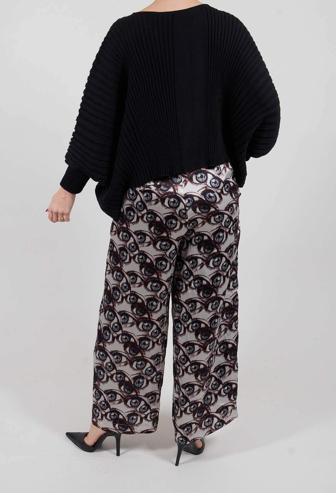 Melo Wide Ankle Grazer Trousers in Multicolor