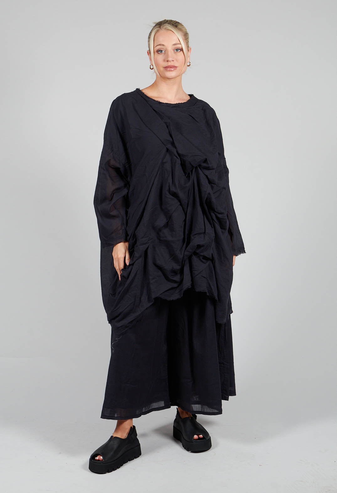 Calle Tunic in Off Black
