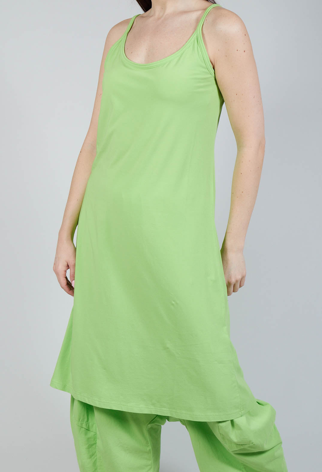 Cami Jersey Dress in Lime