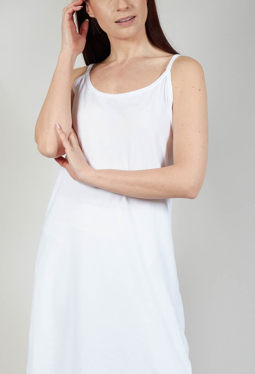 Cami Jersey Dress in White