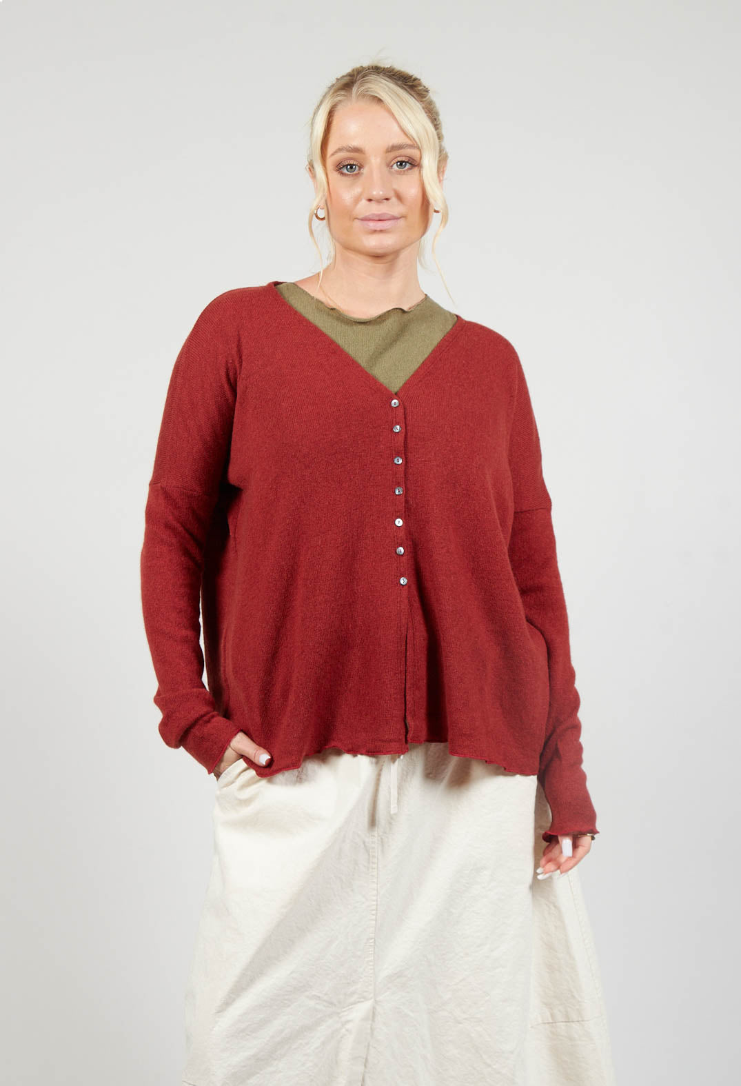 Cardigan WS in Red