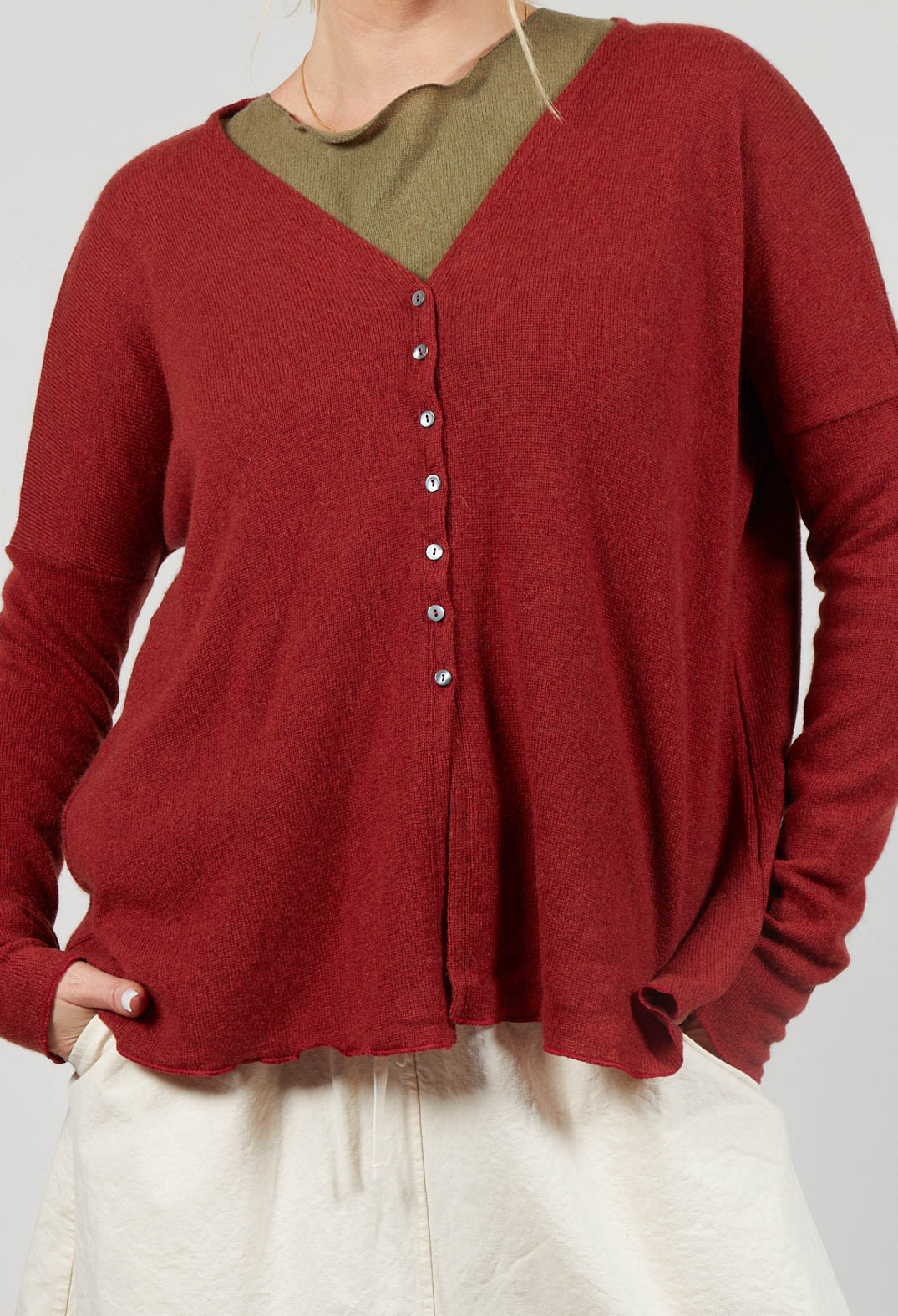 Cardigan WS in Red