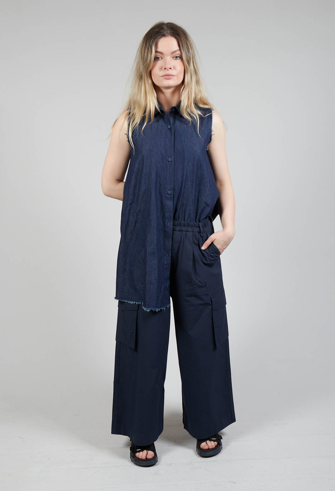 Amici By Baci Cargo Trousers in Mare | Olivia May