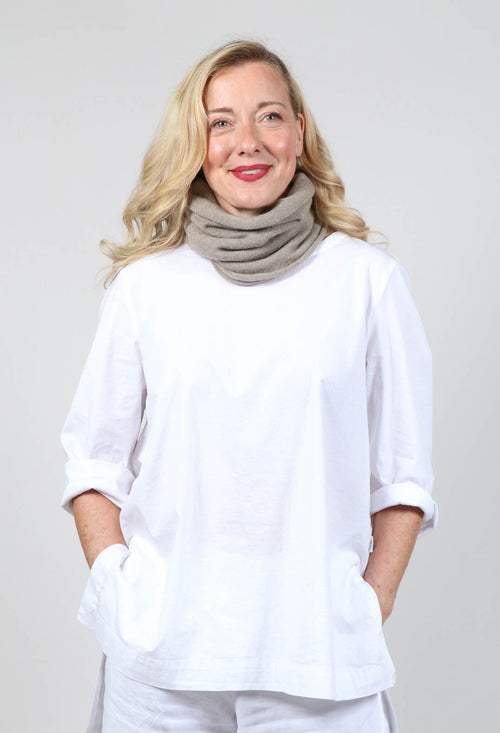 Cashmere Snood in Latte