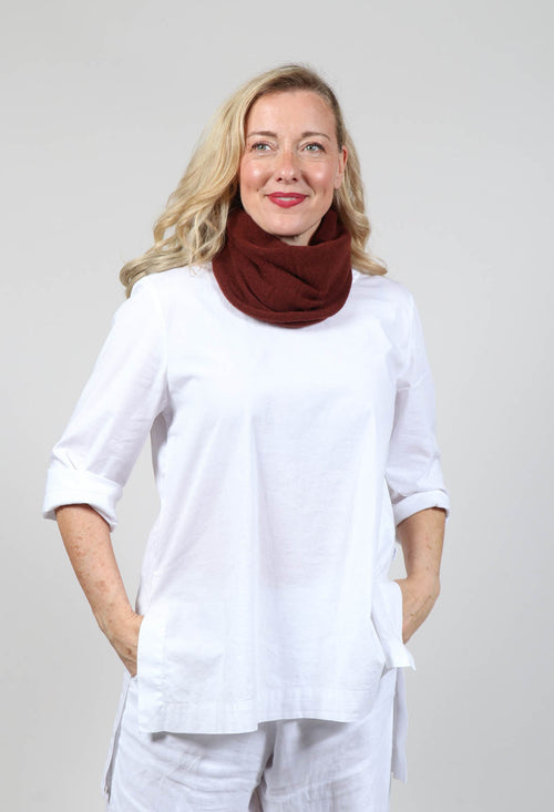 Cashmere Snood in Rust