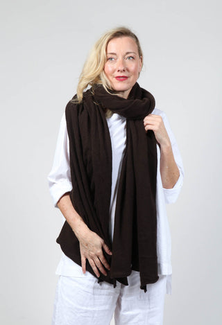 Cashmere Wrap Scarf in Espresso