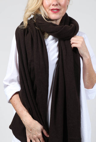 Cashmere Wrap Scarf in Espresso