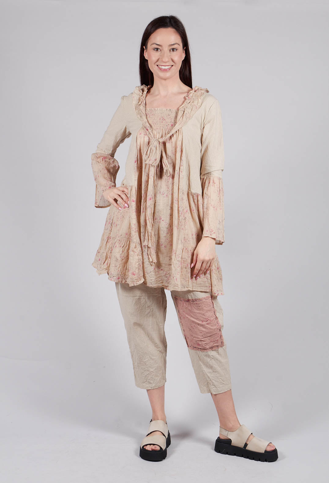 Cassis Blouse in Liberty Beige Print