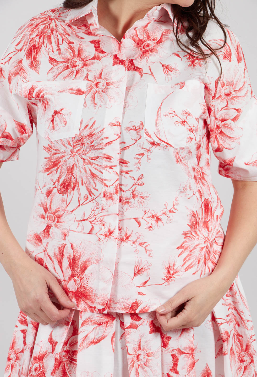 Cedro Blouse in Rosso